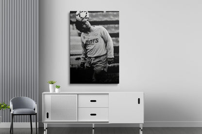 Diego Maradona Posteri – Siyah Beyaz Futbol Efsanesi Duvar Sanatı (A4/A3)