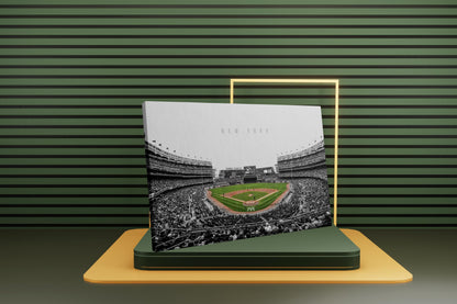 Yankee Stadyumu Posteri – Siyah Beyaz New York Yankees Beyzbol Duvar Sanatı (A4/A3)