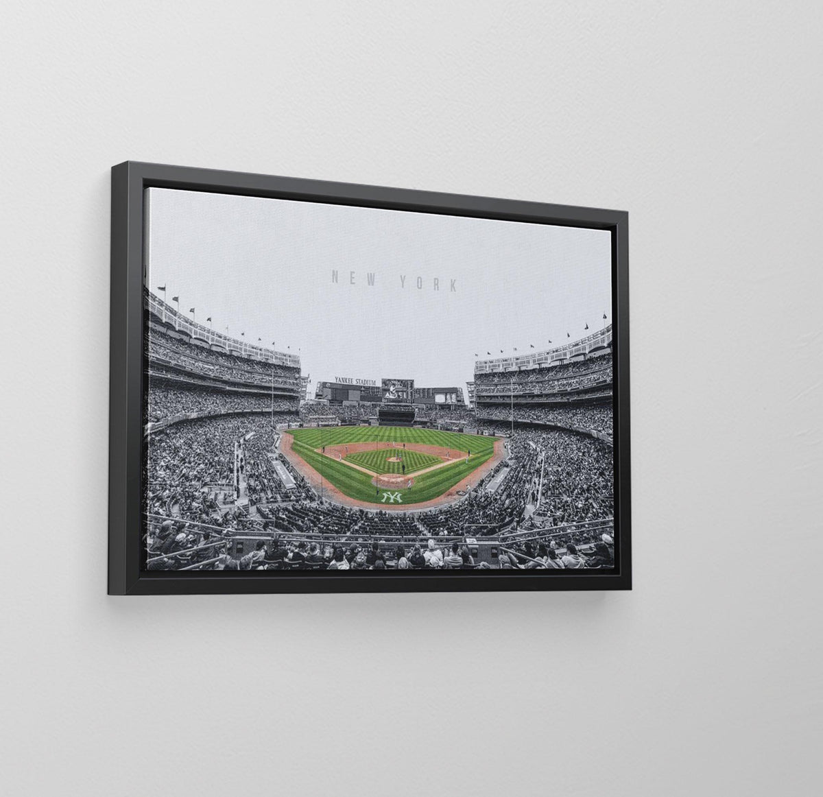 Yankee Stadyumu Posteri – Siyah Beyaz New York Yankees Beyzbol Duvar Sanatı (A4/A3)