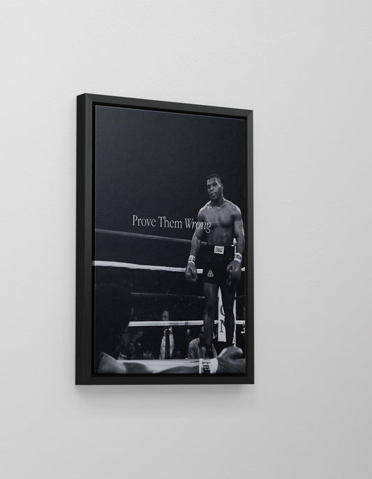Tyson 'Prove Them Wrong' Canvas Print – Motivational Boxing Art