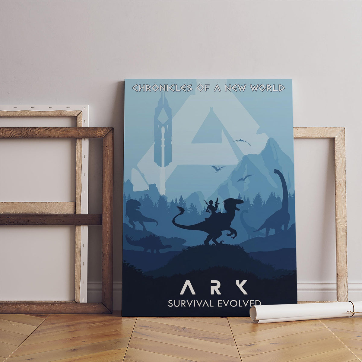 ARK Survival Evolved Poster – Minimalist Dinosaur Art Print (Digital Download)