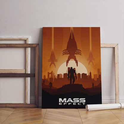 Mass Effect Video Game Poster – Minimalist Sci-Fi Art Print (Digital Download)
