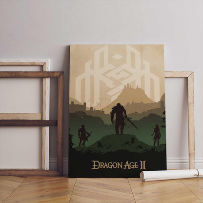 Dragon Age II Video Game Poster – AI Art Print, Gamer Wall Decor (Digital Download)