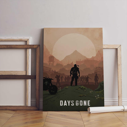 Days Gone Video Game Poster – AI Art Print, Gamer Wall Decor (Digital Download)
