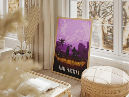 Final Fantasy X AI Art Poster – Gamer Wall Decor (A4/A3 Print)