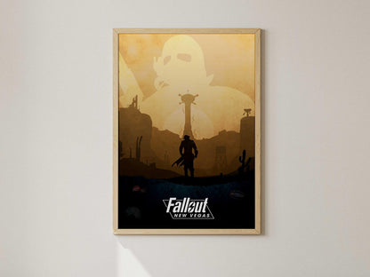 Fallout New Vegas AI Art Print – Post-Apocalyptic Wall Decor (A4/A3)