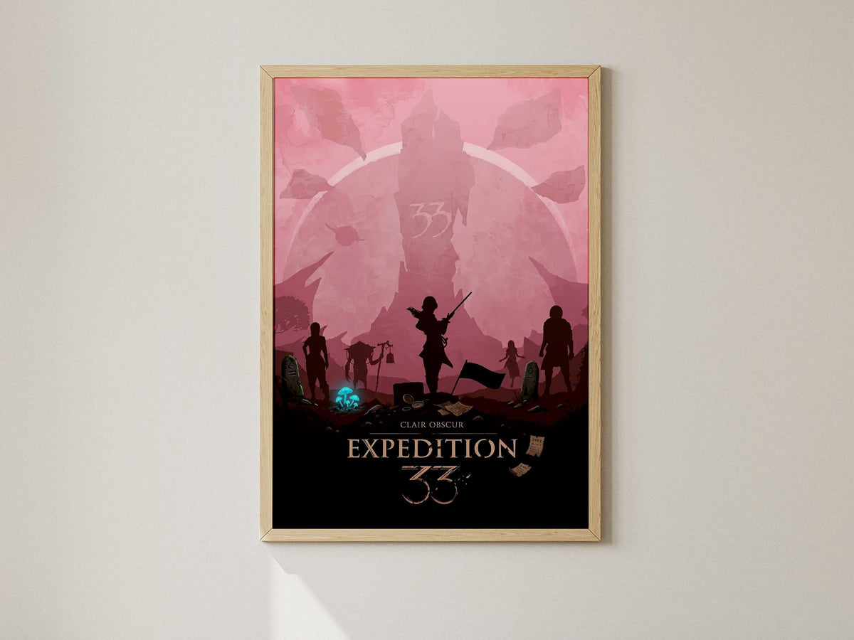 Expedition 33 Video Game Poster – AI Art Print, Gamer Wall DecorGame A4 - A3 Poster