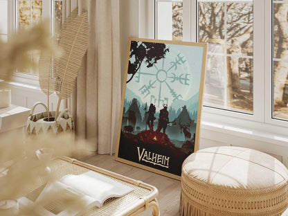 Valheim Video Game Poster – AI Art Print, Gamer Wall Decor (A4/A3)