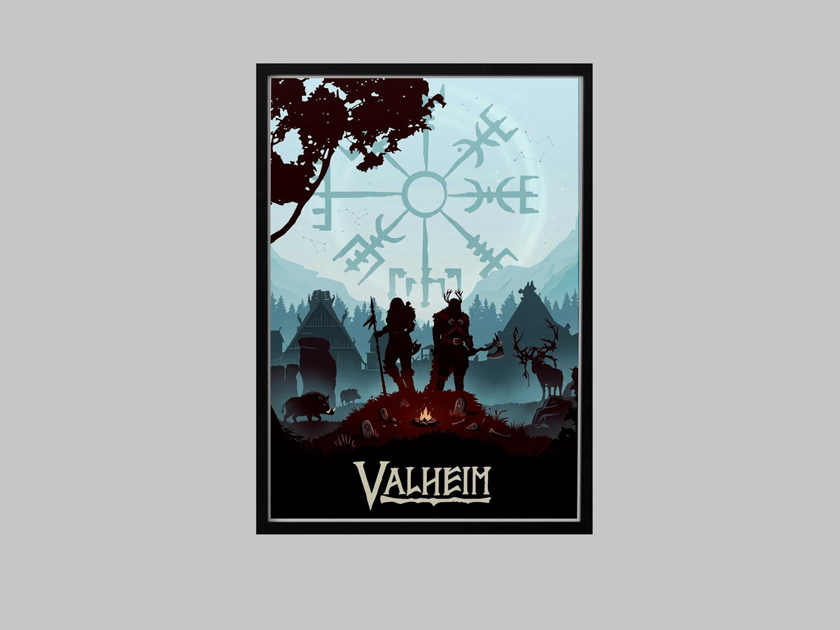 Valheim Video Game Poster – AI Art Print, Gamer Wall Decor (A4/A3)