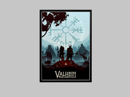 Valheim Video Game Poster – AI Art Print, Gamer Wall Decor (A4/A3)