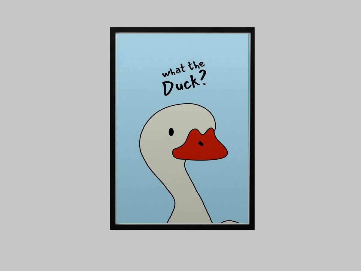 Funny Duck Typography Print, Sarcastic Animal Wall Art (Digital Download)