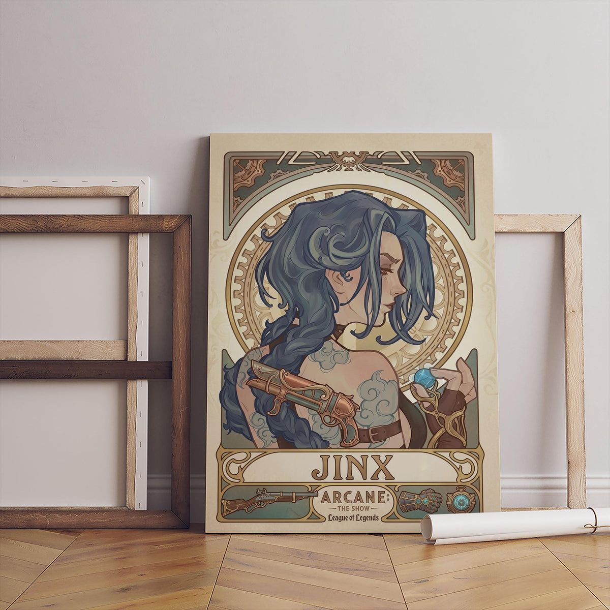 Arcane Jinx  Video Game Poster – AI Art Print, Gamer Wall Decor (Digital Download)