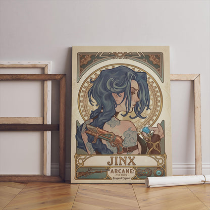 Arcane Jinx  Video Game Poster – AI Art Print, Gamer Wall Decor (Digital Download)