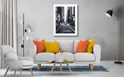 Central Street Posteri – Siyah Beyaz Kentsel Şehir Duvar Sanatı (A4/A3)