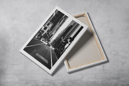 Central Street Posteri – Siyah Beyaz Kentsel Şehir Duvar Sanatı (A4/A3)