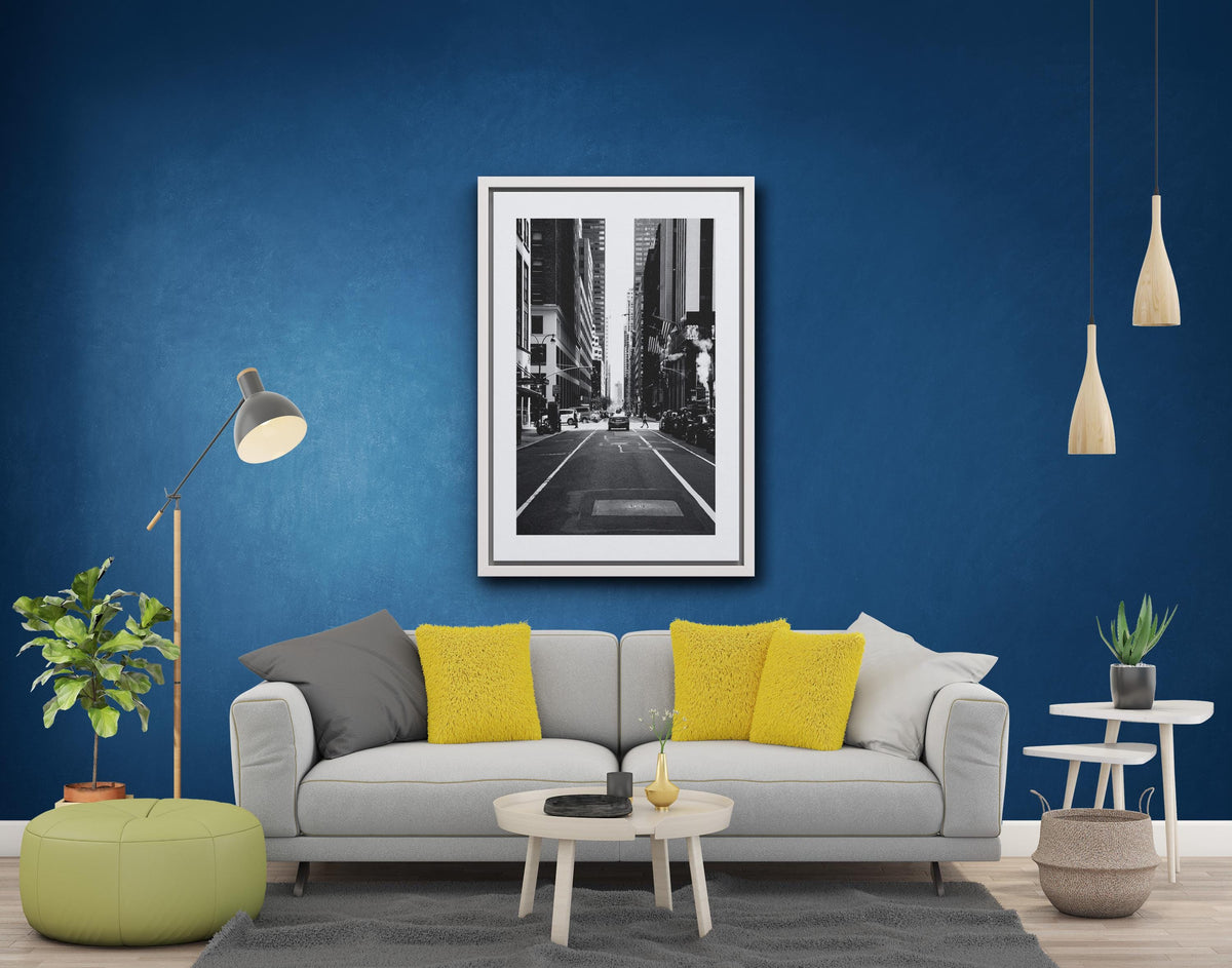 Central Street Posteri – Siyah Beyaz Kentsel Şehir Duvar Sanatı (A4/A3)