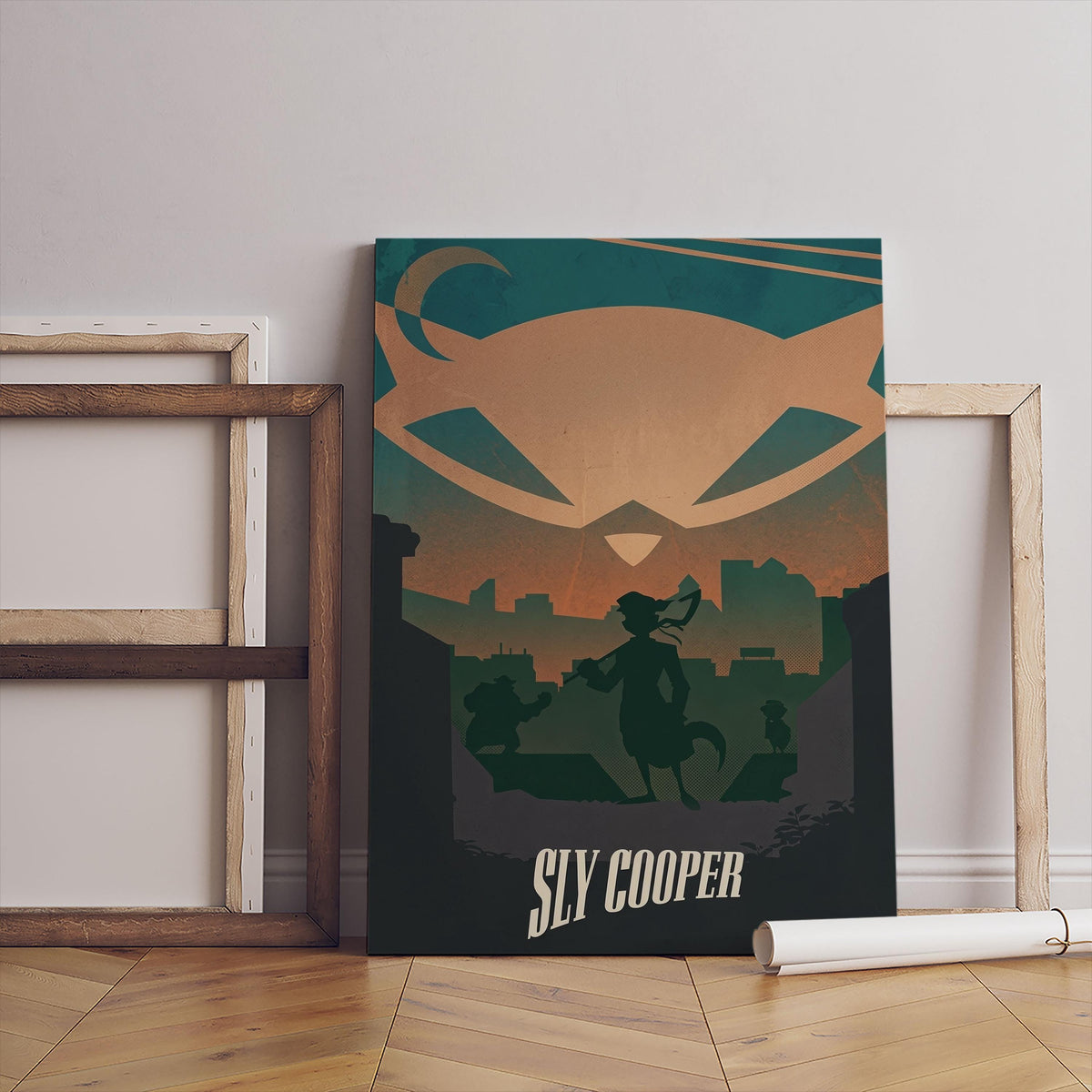Sly Cooper Video Game Poster – Minimalist Art Print (Digital Download)