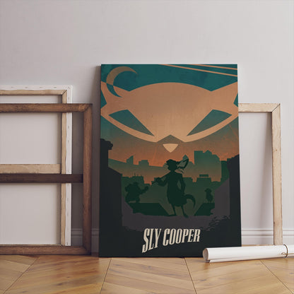 Sly Cooper Video Game Poster – Minimalist Art Print (Digital Download)