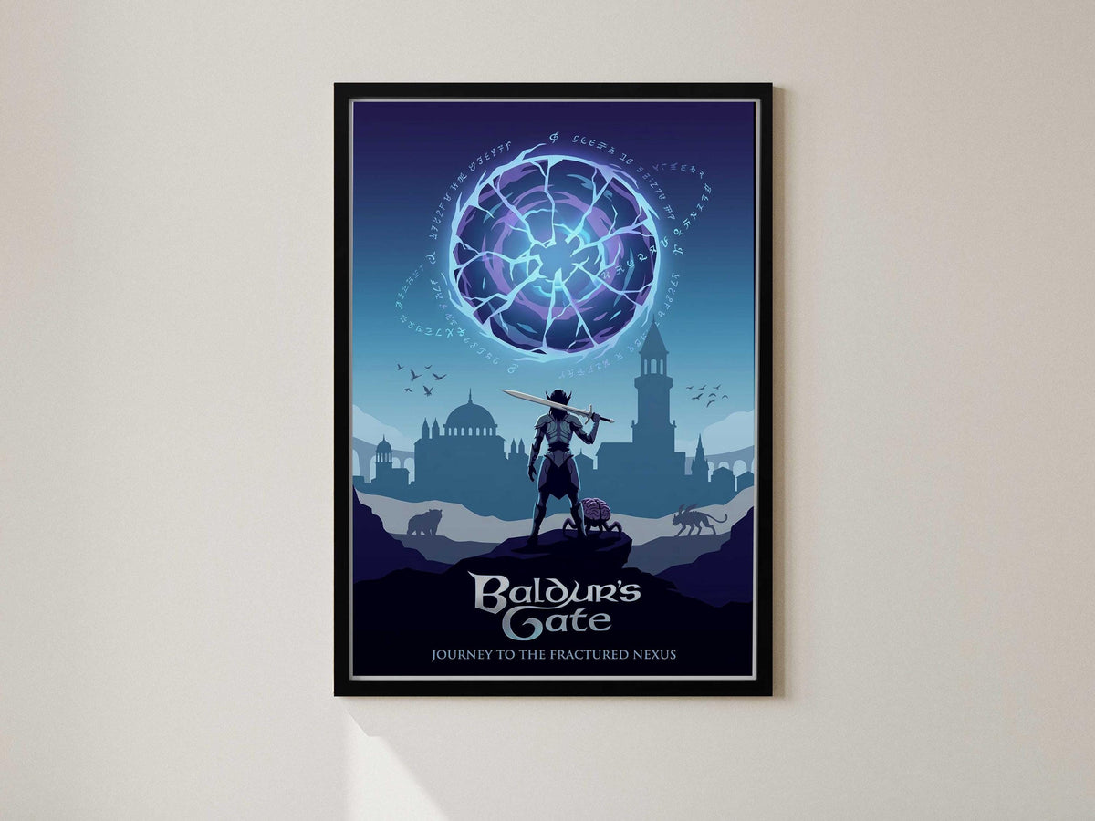 Baldurs Gate 3 Poster, BG3 Wall Art, Astarion Shadowheart Decor