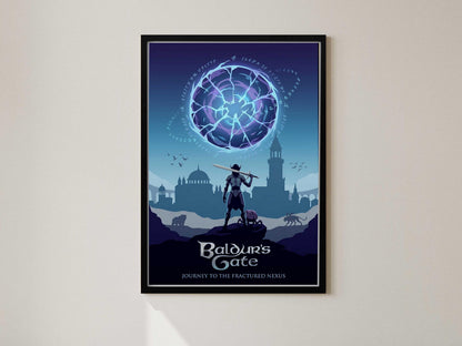 Baldurs Gate 3 Poster, BG3 Wall Art, Astarion Shadowheart Decor