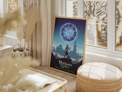 Baldurs Gate 3 Poster, BG3 Wall Art, Astarion Shadowheart Decor