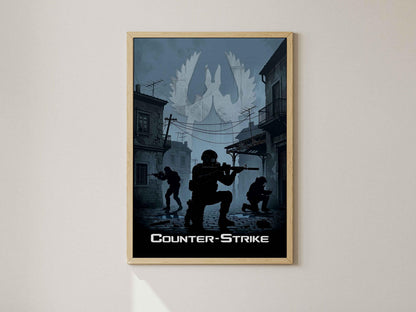 Video Game Wall Decor, Gamer Room Art, CSGO Merchandise, Tactical Shooter Gift
