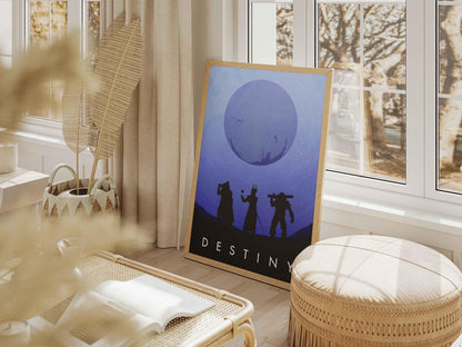 Destiny Poster, Gaming Wall Art, Sci-Fi Wall Decor, Video Game