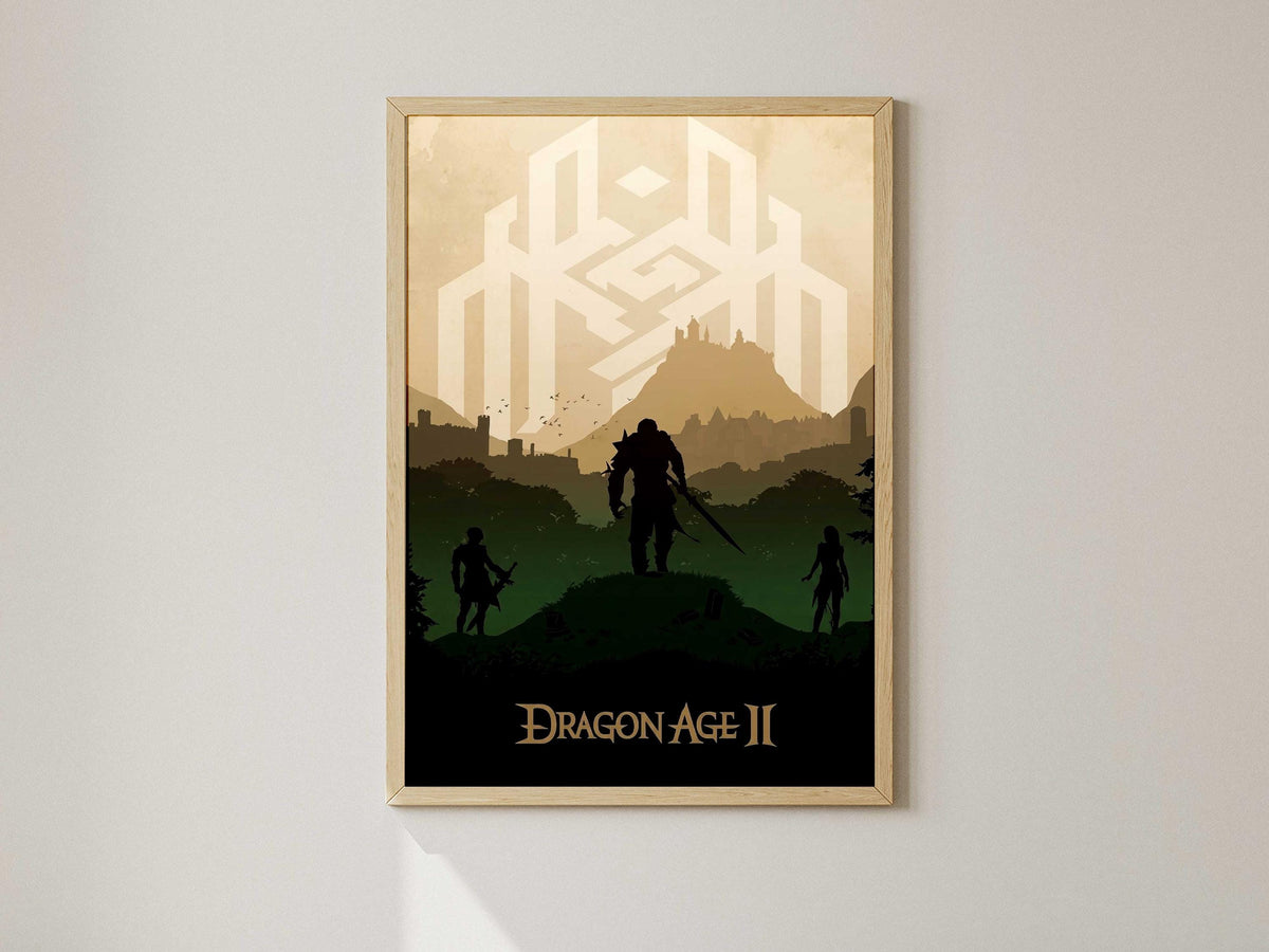 Dragon Age 2 Poster, Gaming Wall Art, RPG Wall Decor, Video Game