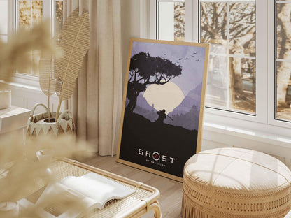 Ghost of Tsushima Poster, Gaming Wall Art, Samurai Wall Decor