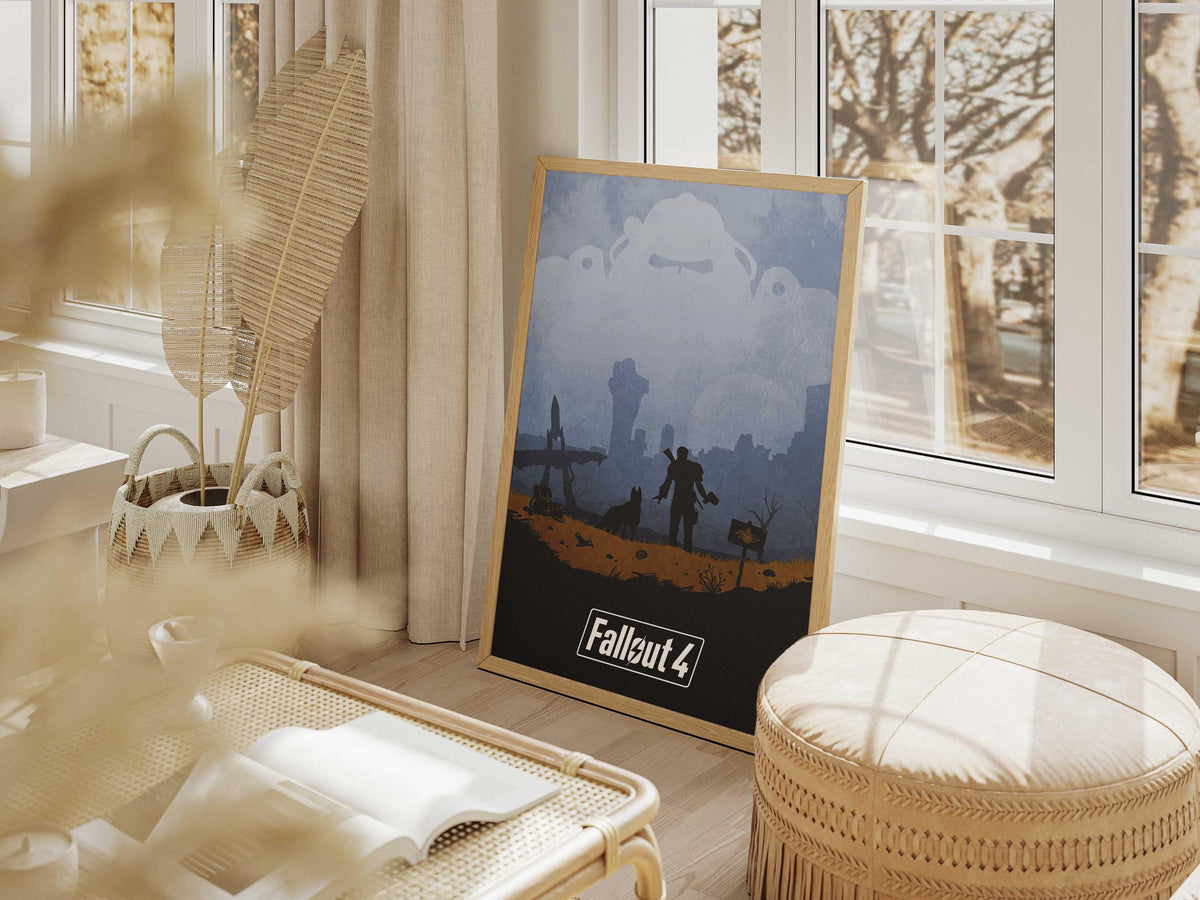 Fallout 4 Art Print, Post-Apocalyptic Wall Decor (Digital Download)