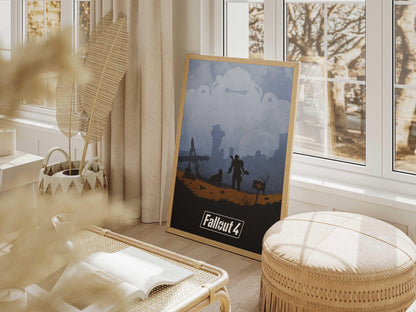 Fallout 4 Art Print, Post-Apocalyptic Wall Decor (Digital Download)