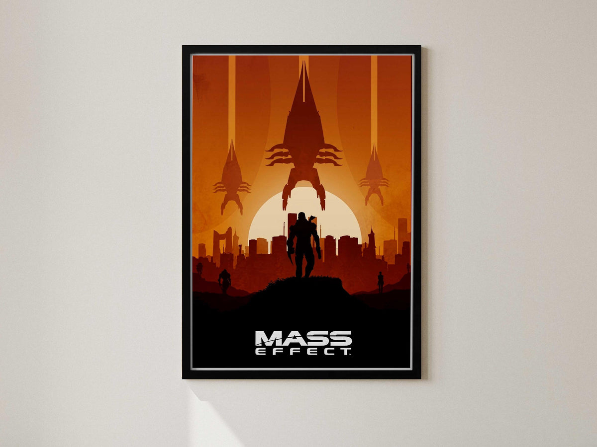 Game Print Canvas, Sci-Fi Movie Poster Style, Gift for Gamers