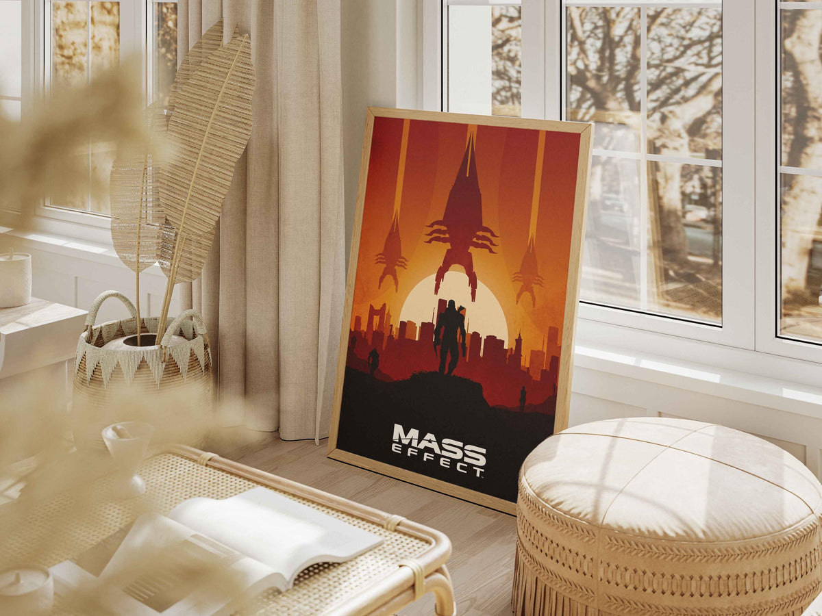 Game Print Canvas, Sci-Fi Movie Poster Style, Gift for Gamers