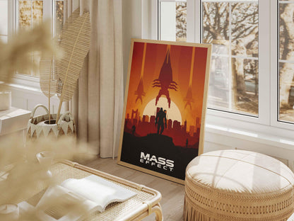 Game Print Canvas, Sci-Fi Movie Poster Style, Gift for Gamers