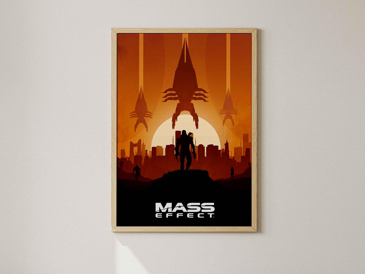 Game Print Canvas, Sci-Fi Movie Poster Style, Gift for Gamers