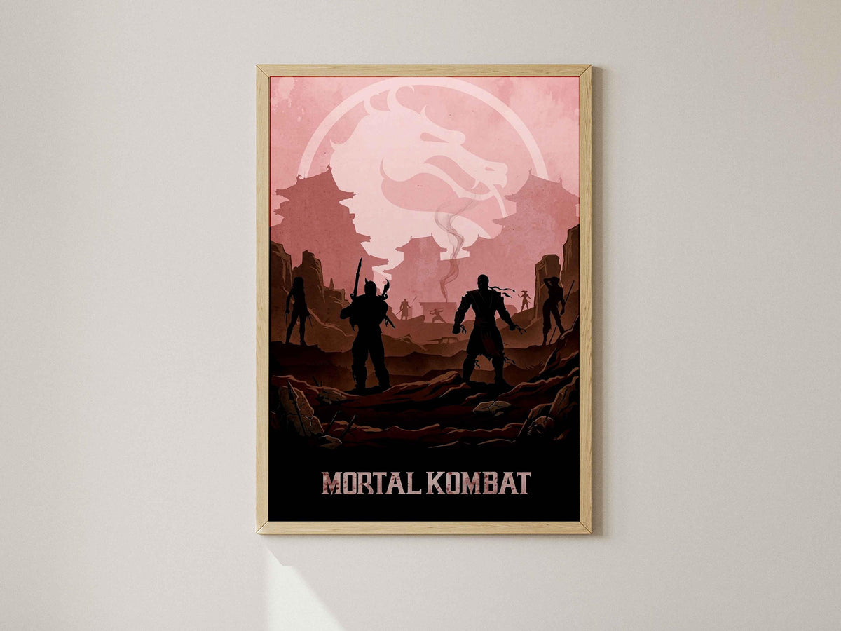 Fighting Game Decor, Video Game Poster, Gamer Boyfriend Gift