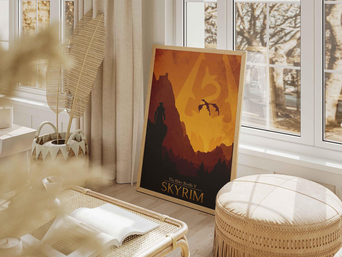 Skyrim Poster – Elder Scrolls V Wall Art Print (Digital Download)