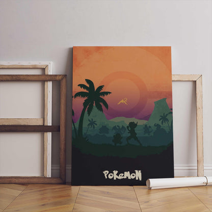 Minimalist Video Game Poster - Pokémon, Art Print, Gamer Gift, Game Poster Wall Decor, Instant Download Digital File