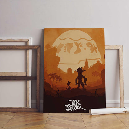 Jak & Daxter Video Game Poster – Minimalist Art Print (Digital Download)