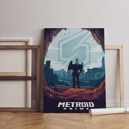 Metroid Prime Video Game Poster – AI Art Print, Gamer Wall Decor (Digital Download)
