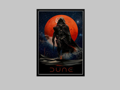 Dune Movies Minimalist Art Print – AI-Crafted Wall Decor A4 - A3 Poster