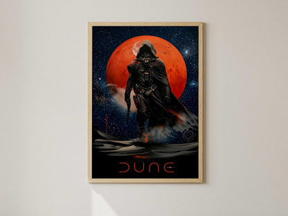 Dune Movies Minimalist Art Print – AI-Crafted Wall Decor A4 - A3 Poster