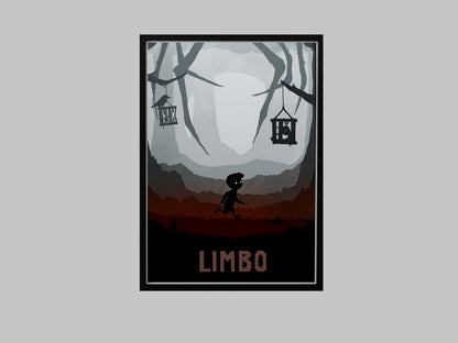 Limbo Minimalist Art Print – AI-Crafted Wall Decor A4 - A3 Poster