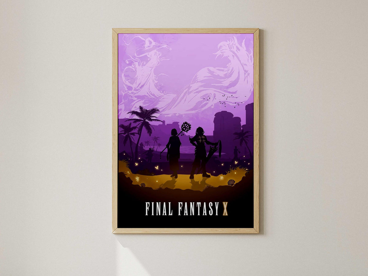 Final Fantasy X AI Art Poster – Gamer Wall Decor (A4/A3 Print)
