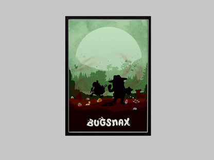 Bugsnax Video Game Poster – AI Art Print, Gamer Wall Decor (A4/A3)