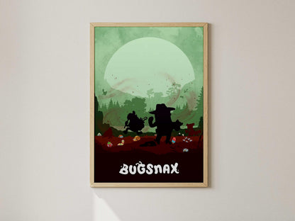 Bugsnax Video Game Poster – AI Art Print, Gamer Wall Decor (A4/A3)