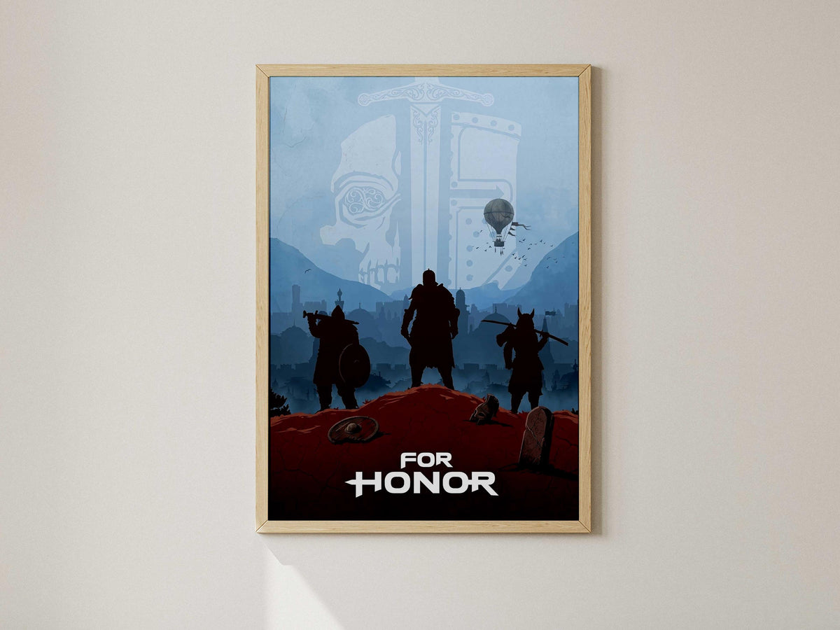 For Honor Video Game Poster – AI Art Print, Gamer Wall Decor (A4/A3)