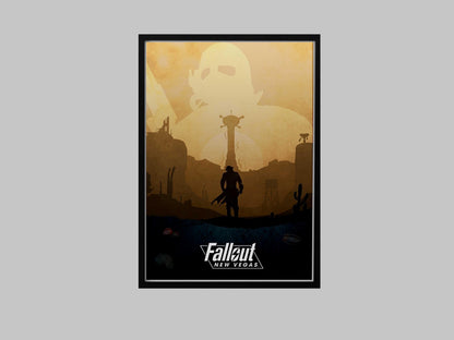 Fallout New Vegas AI Art Print – Post-Apocalyptic Wall Decor (A4/A3)