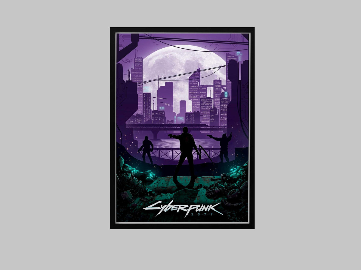 Cyberpunk 2077 AI Art Print – Gamer Wall Decor (A4/A3)