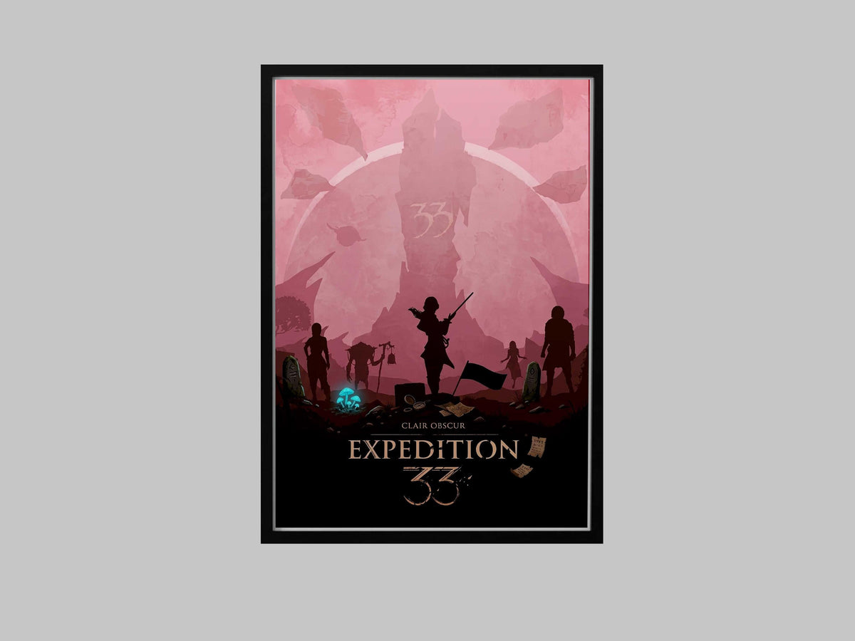Expedition 33 Video Game Poster – AI Art Print, Gamer Wall DecorGame A4 - A3 Poster